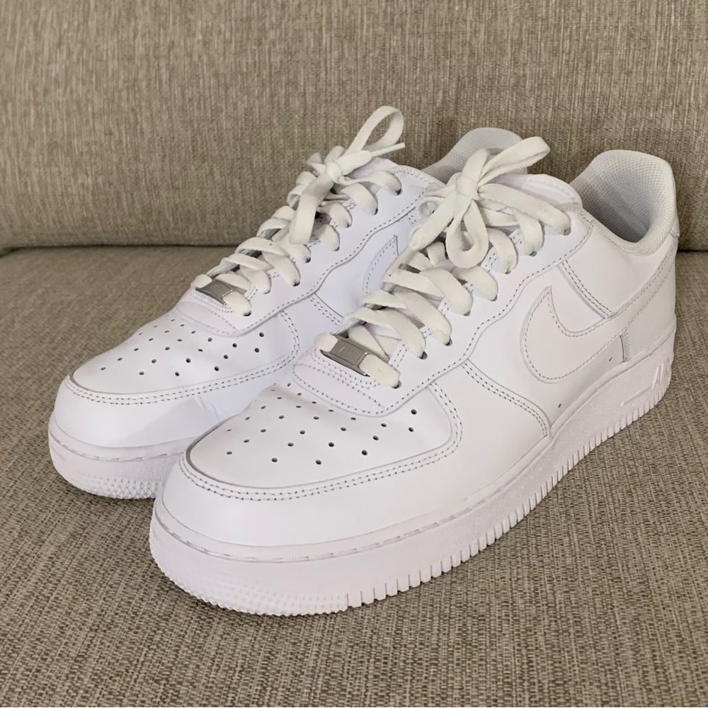 NiKE AIR FORCE ONE, men, white, size 11.5